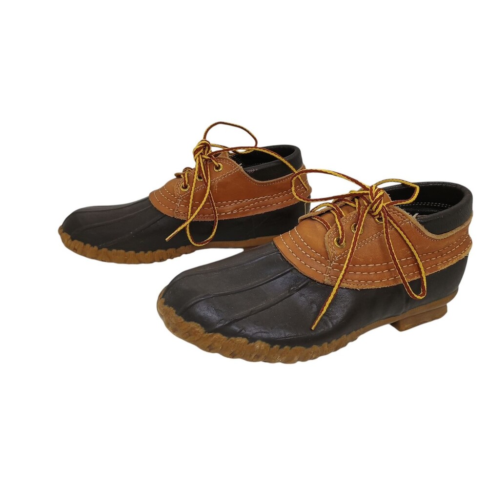 L.L. Bean Maine Hunting Shoes Womens Size 8 Waterproof Duck Boot Low Gumshoe USA